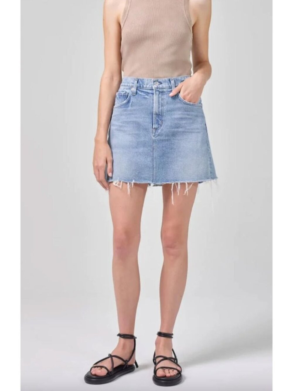Citizens of Humanity Beatnik Denim Mini Skirt Size 31 in Lakely 90s Y2K